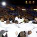 The Michigan team huddles before the game against Penn State on Sunday, Feb. 17. Daniel Brenner I AnnArbor.com